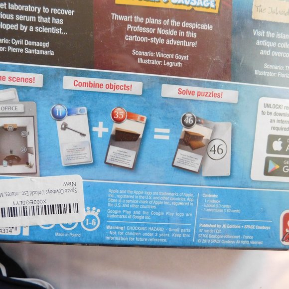 Unlock! Escape Adventures Game NEW SEALED - Picture 3 of 4